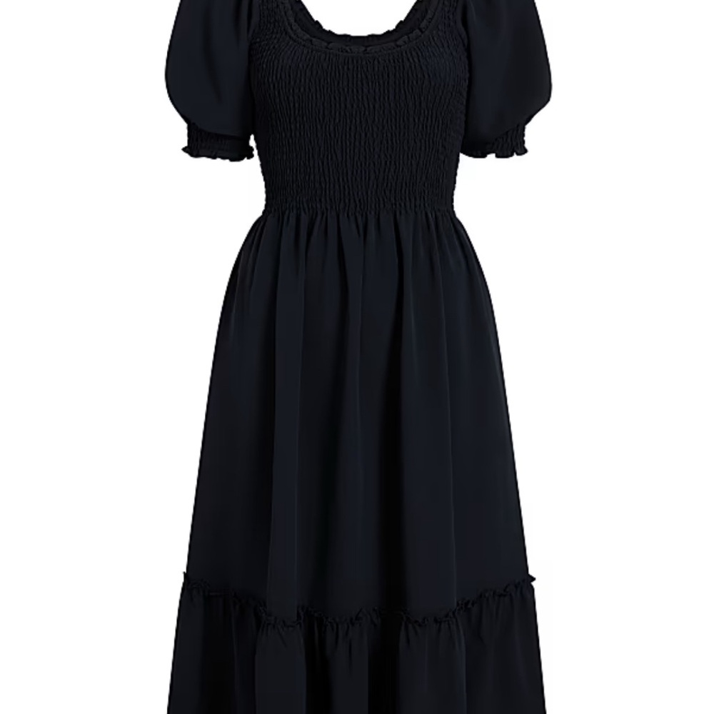 NWOT Hill House Black Midi Dress, the Louisa Nap dress